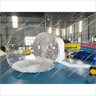 Inflatable snow globe for Kristina Christmas in Poland