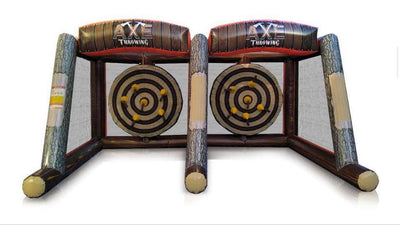 Challenge sport game Inflatable Double Axe Throwing Game