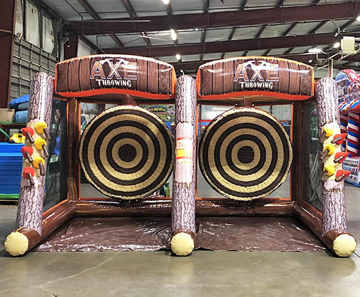 Challenge Sport Game Inflatable Double Axe Throwing Game