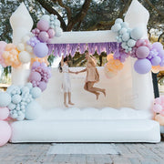 White Blow Up Castle White Bounce House Wedding Large White Bounce House Outdoor