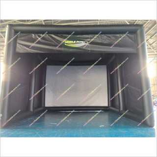 Commercial Golf Simulator Price Inflatable Golf Tent Cage With Projector Inflatable Golf Simulator Enclosure Outside