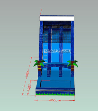 Second Payment for Customized 28ftx13ftx20ft inflatable water slide with logo and blower by express