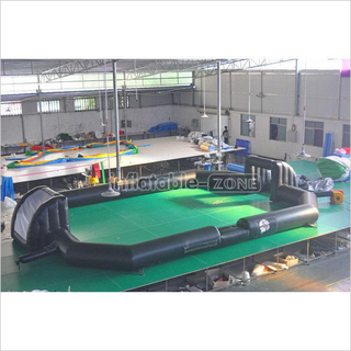 Black Color Inflatable Soccer Field, Indoor And Outdoor Inflatable Foo