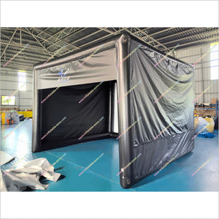Luxury Home Golf Simulator Enclosure Inflatable Golf Simulator Impact Screens Easy To Set Up Golf Training Tent