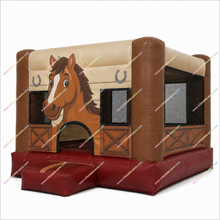 Horse-Themed Inflatable Bounce House Adults Outdoor Inflatable Play Centre Bouncy Castle For Sale Near Me