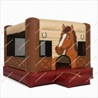 Horse-Themed Inflatable Bounce House Adults Outdoor Inflatable Play Centre Bouncy Castle For Sale Near Me