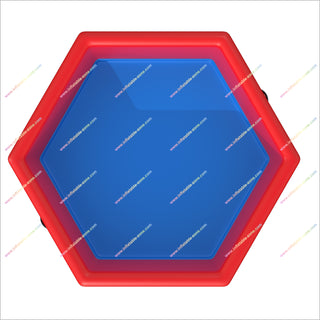 Hexagon Red Ice Bath Bathtub Inflatable Cold Water Tub Best Portable Ice Bath Hire A Portable Swimming Pool