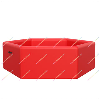 Hexagon Red Ice Bath Bathtub Inflatable Cold Water Tub Best Portable Ice Bath Hire A Portable Swimming Pool