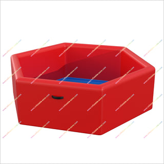 Hexagon Red Ice Bath Bathtub Inflatable Cold Water Tub Best Portable Ice Bath Hire A Portable Swimming Pool