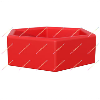Hexagon Red Ice Bath Bathtub Inflatable Cold Water Tub Best Portable Ice Bath Hire A Portable Swimming Pool
