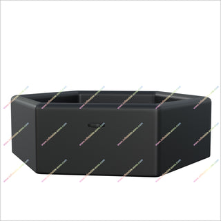 Black Ice Bath Inflatable Swimming Pool Hire Backyard Cold Plunge Inflatable Hexagonal Ice Bath In Tub