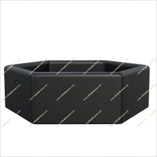 Black Ice Bath Inflatable Swimming Pool Hire Backyard Cold Plunge Inflatable Hexagonal Ice Bath In Tub