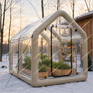 Inflatable Green House Clear Camping Tent Commercial Garden Plants Growth Windproof Portable Greenhouse For Winter