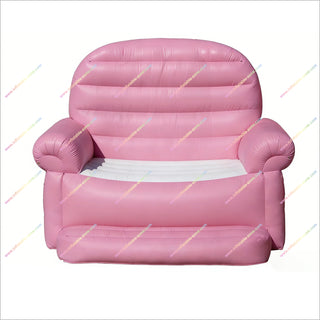 Pink Inflatable Couch Portable Trade Show Booth Inflatable Chair Sofa Camping Blow Up Couch Advertising Equipment