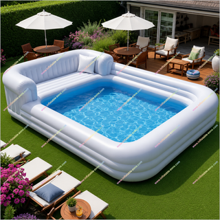 Inflatable Couch Pool Best Portable Swimming Pool Large Float Bounce Seat Inflatable Pool With Couch