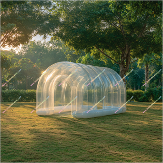 Outsunny Greenhouse Clear Transparent Blow Up Greenhouse Inflatable Bubble Tent House Dome For Lawn