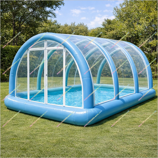 tent for pool Movable Inflatable Large Swimming Pool Family Air Tent Arch Tunnel Inflatable Greenhouse Pool For Sale
