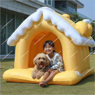 Cozy Inflatable Pet House Commercial Bouncy Castle To Buy Outdoor Pet House Soft Play Equipment Sale - Inflatable-Zone