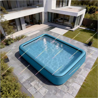 Inflatable Rectangle Swimming Pool Outdoor Above Ground Pool Backyard Water Play Equipment Inflatable Pool Fun Go Near Me
