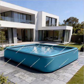 Inflatable Rectangle Swimming Pool Outdoor Above Ground Pool Backyard Water Play Equipment Inflatable Pool Fun Go Near Me