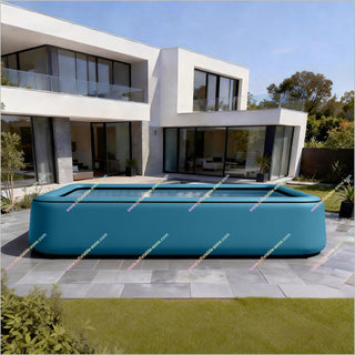 Inflatable Rectangle Swimming Pool Outdoor Above Ground Pool Backyard Water Play Equipment Inflatable Pool Fun Go Near Me