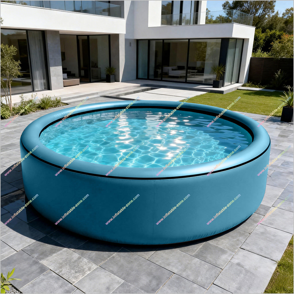Inflatable Round Swimming Pools Family Activities Outside Portable Poo