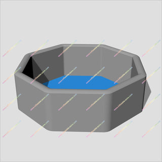 Octagonal Shape Inflatable Pool Fun Go Backyard Water Party Deep Portable Swimming Pool Play Equipment