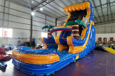 Inflatable Water Slide For Pool Giant Slides Bounce House Party Summer Blow Up Splash Castle