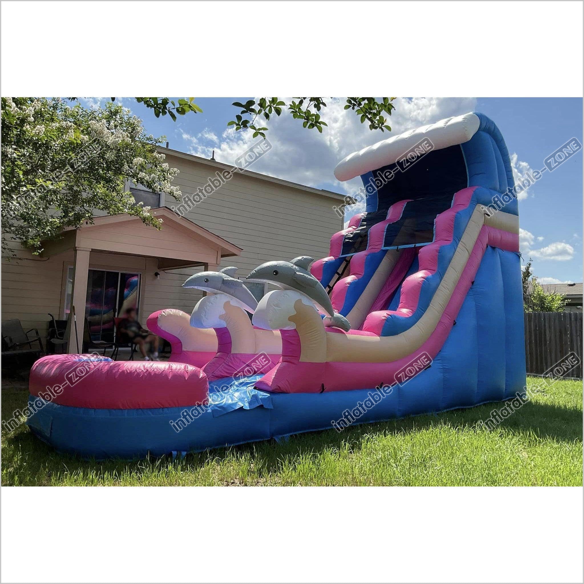 Blow Up Slide Water Inflatables Bounce House Adults And For Pool Doubl