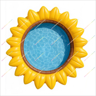 Stunning Backyard Inflatable Sunflower-Shaped Pool Splash Into Fun Sunflower Swimming Pool Inflatable Water Activities