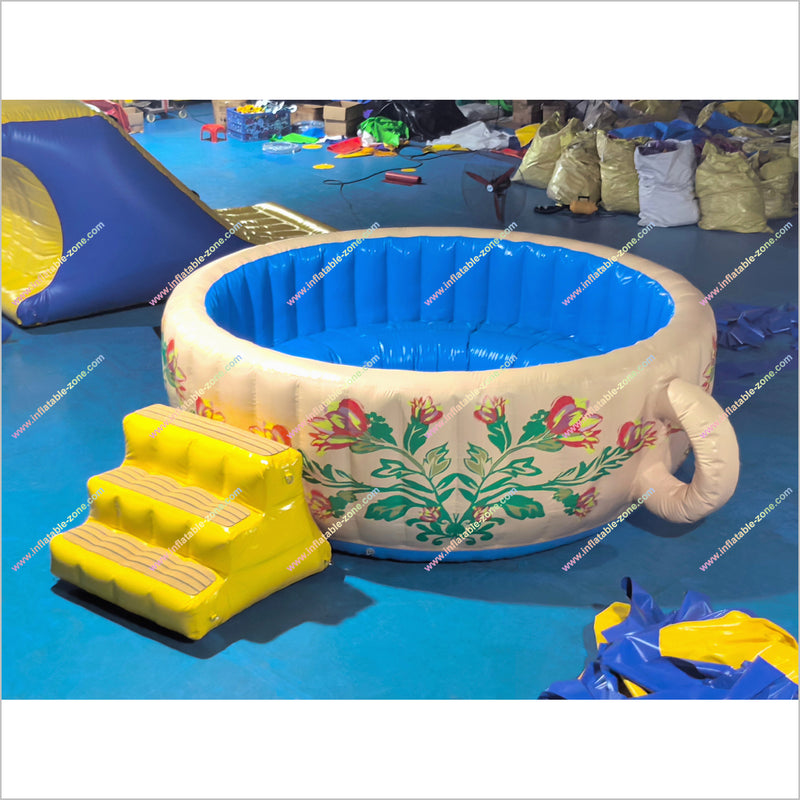 Inflatable teacup pools for sale