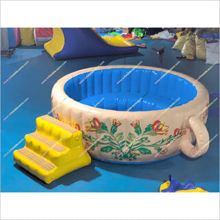 Whimsical Inflatable Teacup Pool Water Activities Near Me Tea Cup Pool Inflatable Best Indoor Play Area - Inflatable-Zone