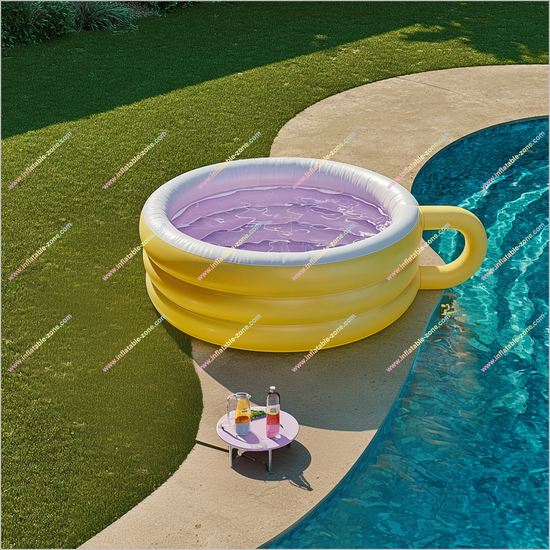 Backyard Water Play Inflatable Teacup Swimming Pool Summer Float Infla