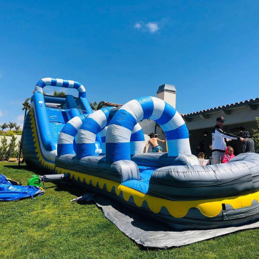 Water Slide Jump House Big Dash N Splash Inflatable Bouncy Blast Zone