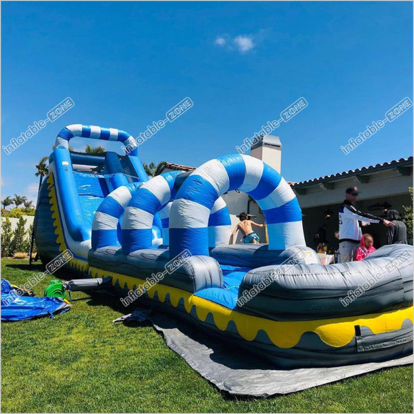 Pouncing Dash Inflatable Water Slide Jump House Big Dash N Splash Inflatable Bouncy Blast Zone