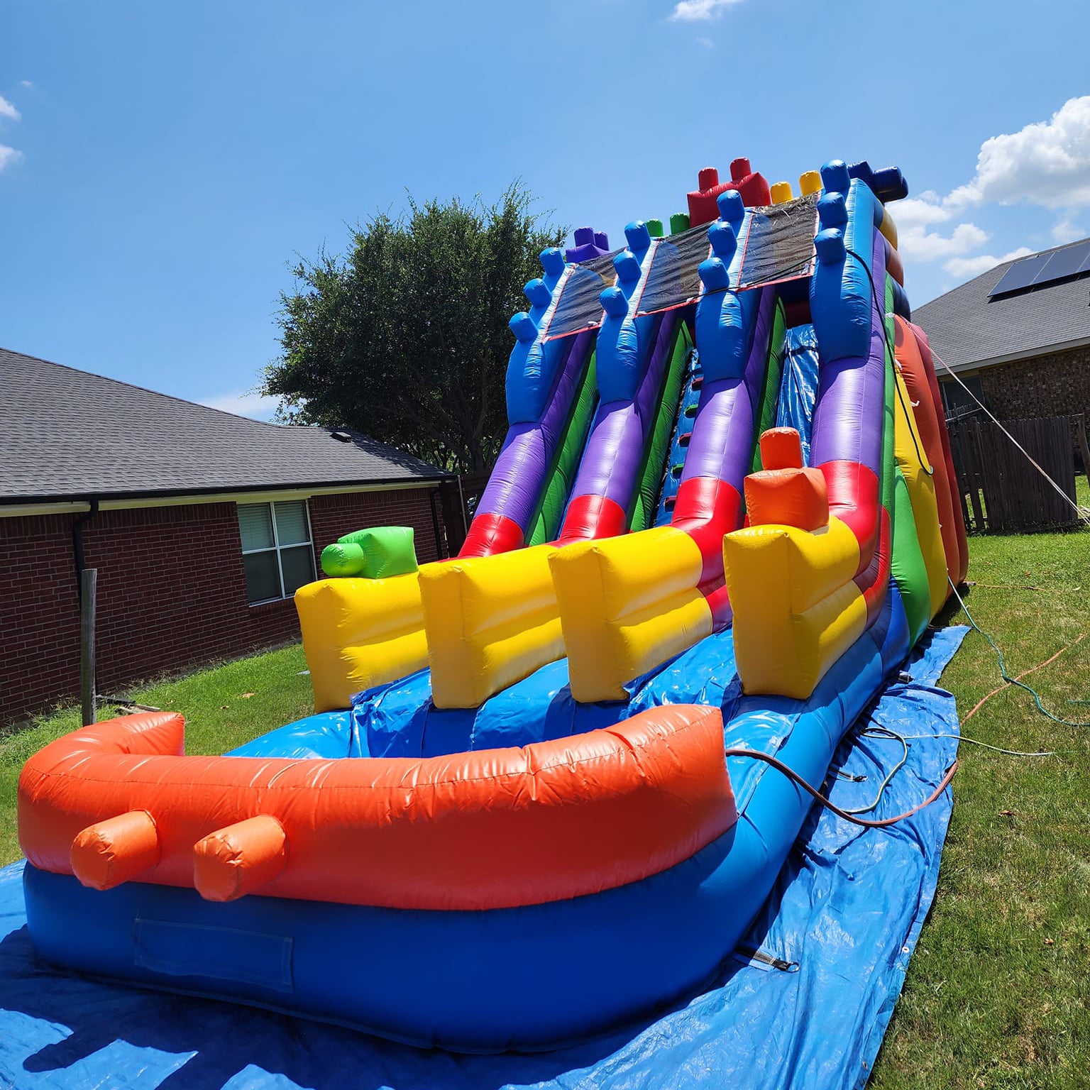 Water Bounce House Inflatable Slip And Slide Happy Inflatable  The Pool