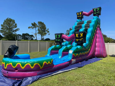 Inflatable water slide jump house for pool blow up bounce near me