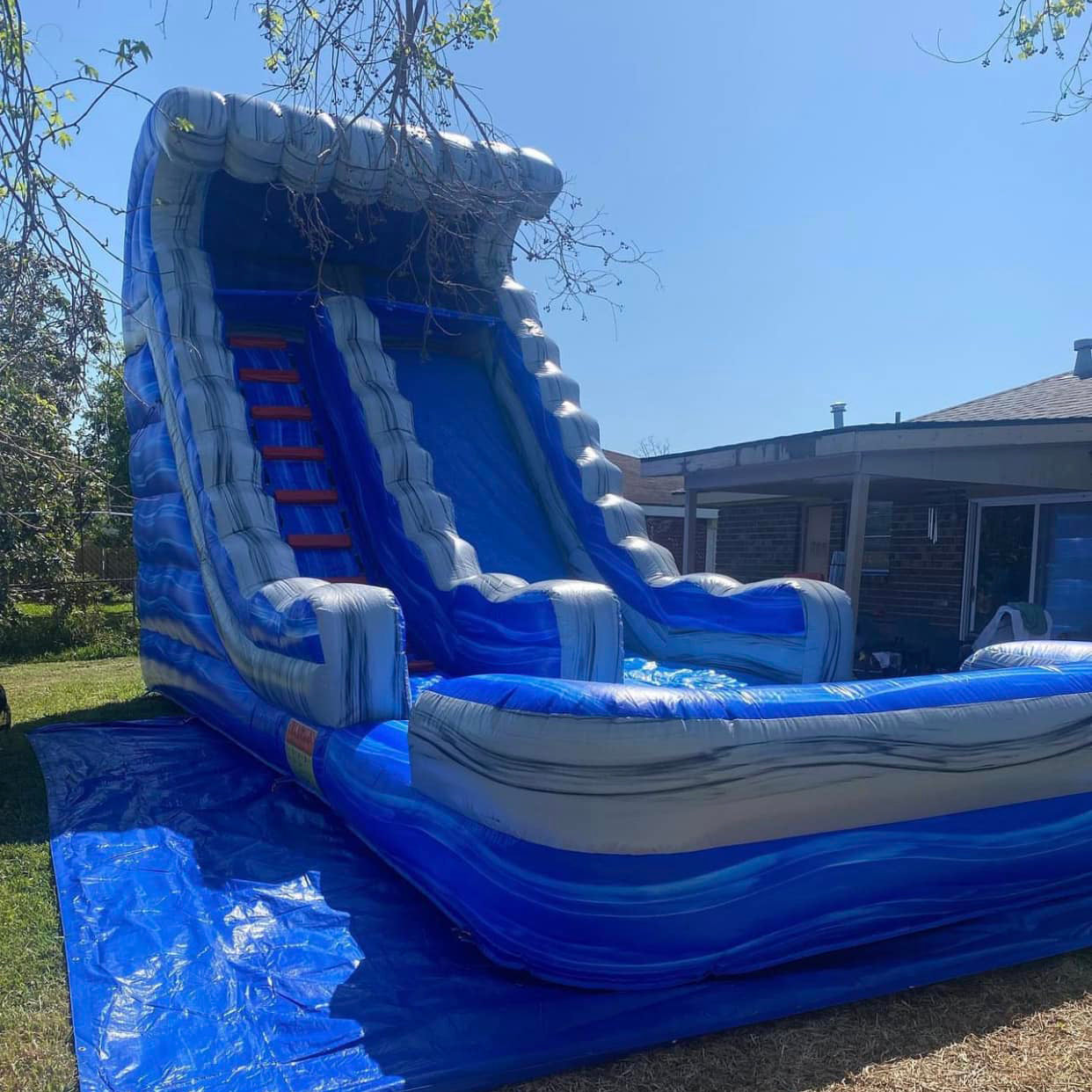 Blow Up Water Slide Jump House Near Me Retro Inflatable Water Slide