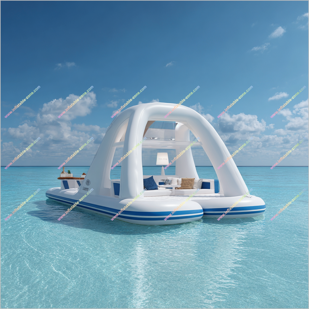 Water Playing Inflatable Yacht Lake Floats Inflatable Leisure Water Pl