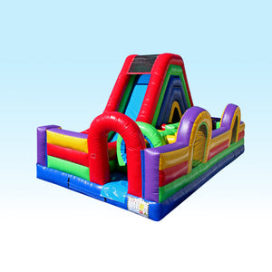 Water Assault Course Inflatable Lake Obstacle Bouncy Pursuit Jumping Castle Giant Run