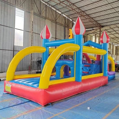 Backyard Course Zipline Obstacle Air Bouncy Assault Indoor Wipeout Best Inflatable Foot Races Run