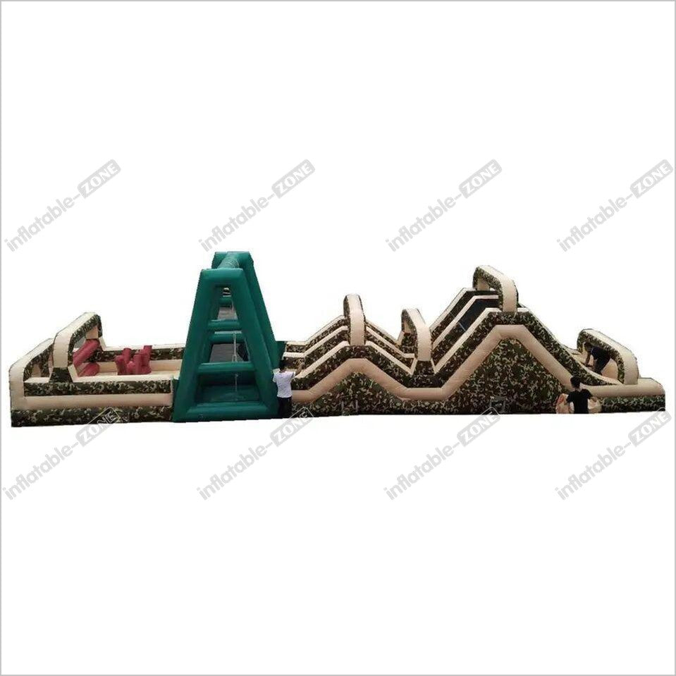 Inflatable Water Course Laser Obstacle Jungle In The Air Backyard For