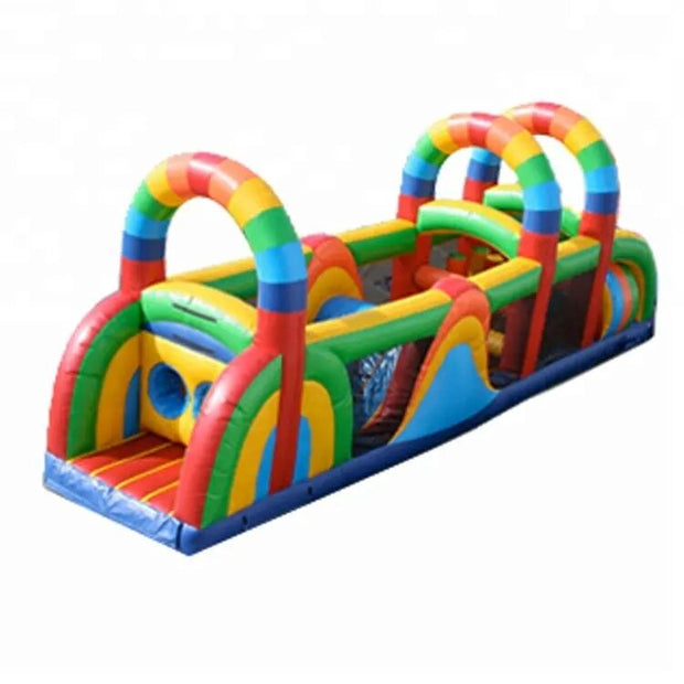 Obstacle Course Birthday Party Bounce Training House Adults Backyard Assault Jumping Castle Inflatable Race