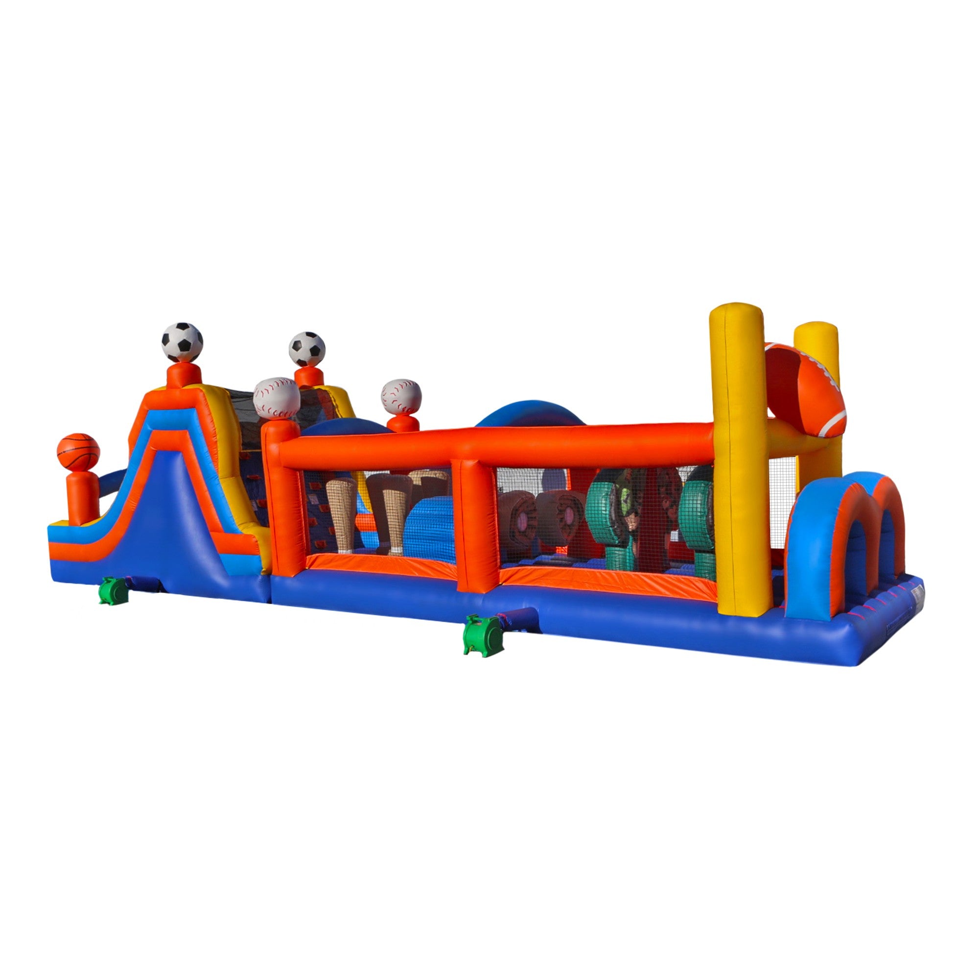 Inflatable Obstacle Course Indoor Assault Wooden Race Outside Family Sports Near Me Mall Bouncy Castle