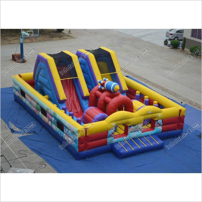 Durable Big Inflatable Fun City - Airplane Theme Fun City | Inflatable-Zone