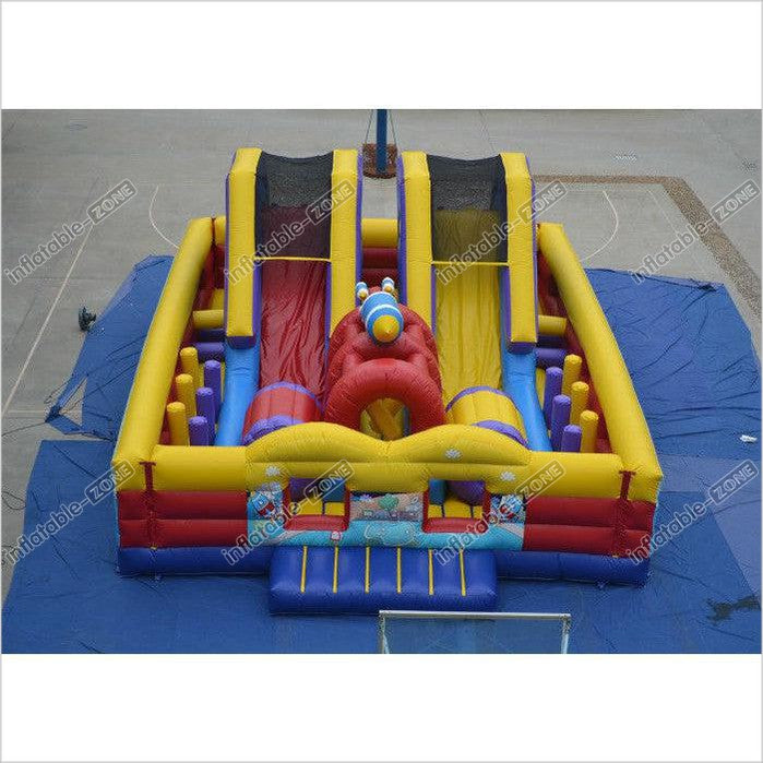 Durable Big Inflatable Fun City - Airplane Theme Fun City | Inflatable-Zone