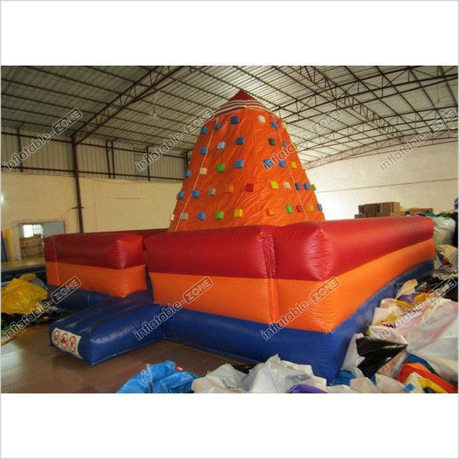 Customized Climbing Wall Inflatable 6 X 6 X 4.5M , Inflatable Water Sl