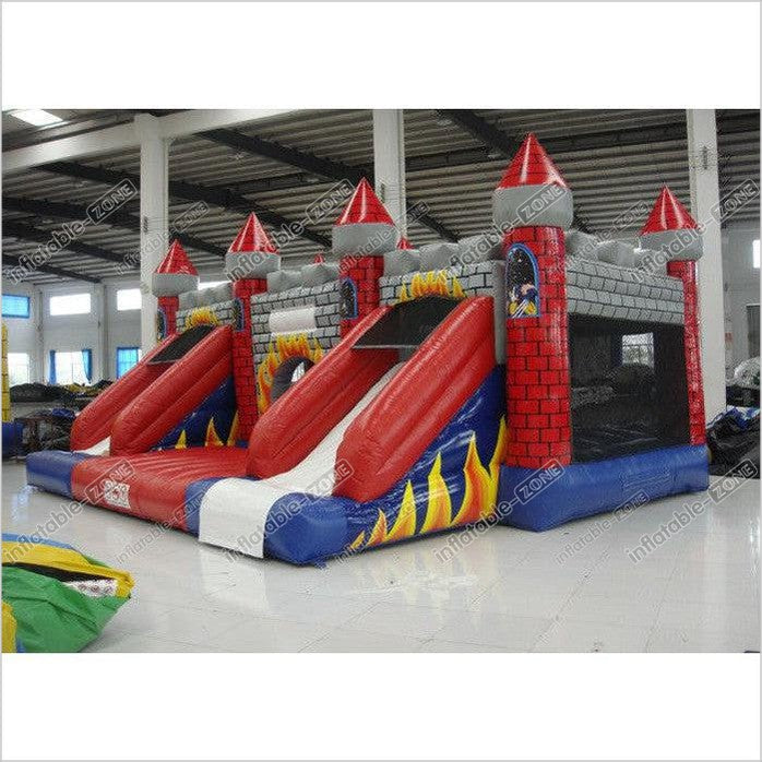 New Inflatable Volcano Bouncy Castle Full Printing Inflatable Jumping