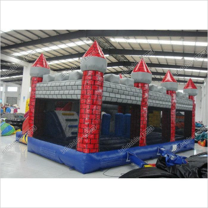 New Inflatable Volcano Bouncy Castle Full Printing Inflatable Jumping ...