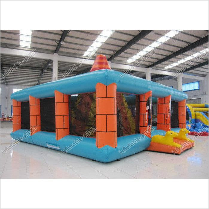 Outdoor Amusement Park Inflatable Rock Climbing Wall 8 X 8M ...
